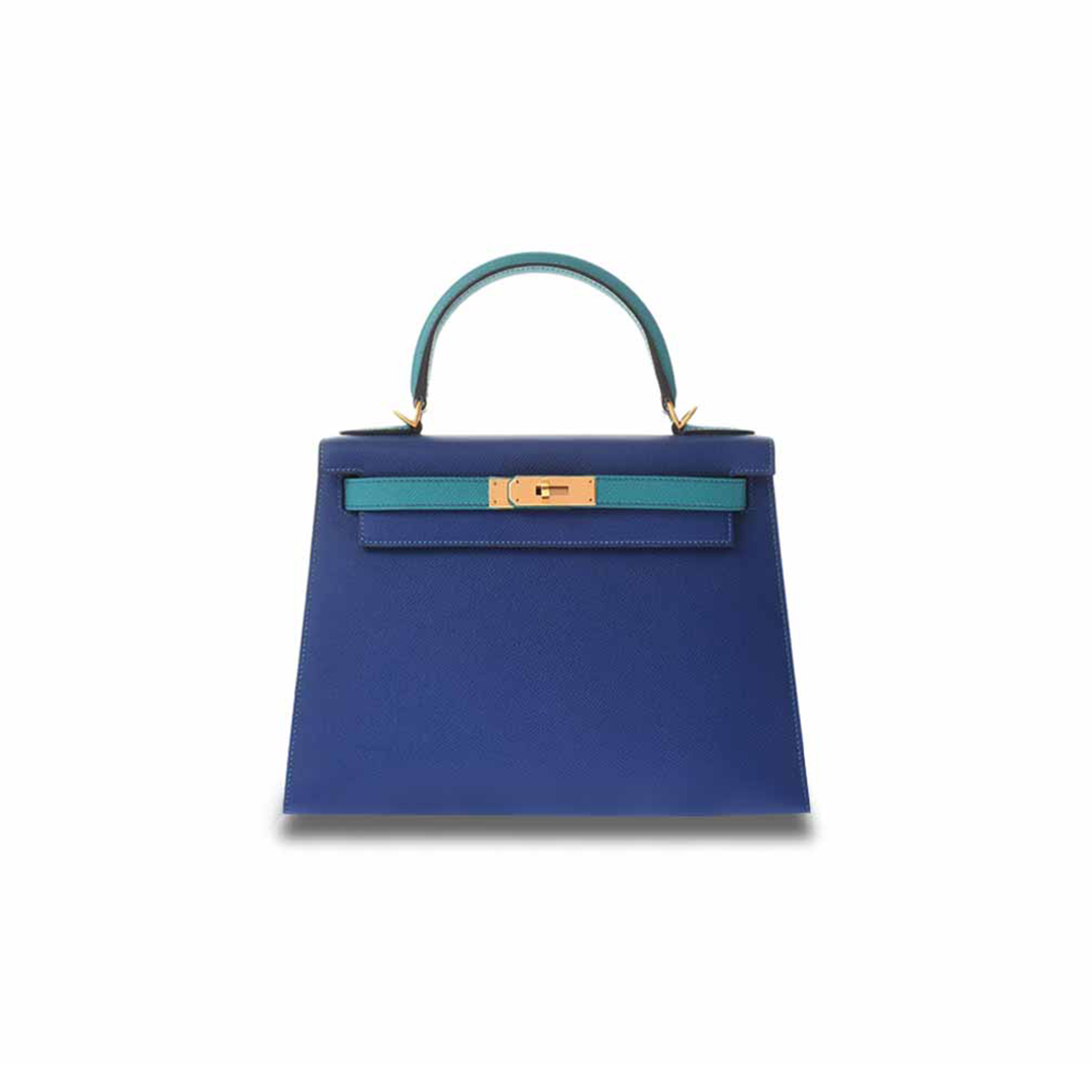 H**mes kelly 28 epsom double color combination imported (28*22*10cm)
